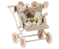 Wózek twins Stroller, Baby – Rose- Maileg