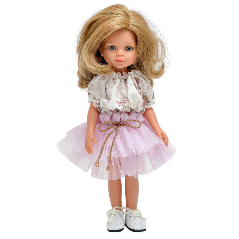 Spódniczka tiulowa i bluzka dla lalki Paola Reina Amigas 32 cm, La Lalla 32 cm.png