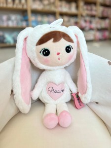  Outlet - Ninuś- Biały Królik 46 cm - Lalka Metoo   