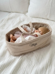 Nosidełko do rączki dla lalki bobaska - Velvet - Beżowe