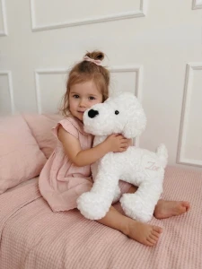 Melootka - Pluszowy piesek Maltańczyk 50cm z imieniem