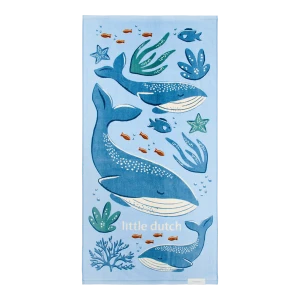 Ręcznik plażowy Ocean World Blue 60x120cm CL26039112 - Little Dutch       