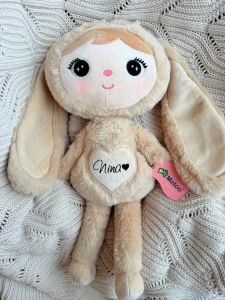 Outlet - Nina- Beżowy Królik 46 cm - Lalka Metoo   