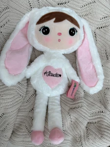   Outlet -Klaudia -Biały Królik 50 cm  - Lalka Metoo 